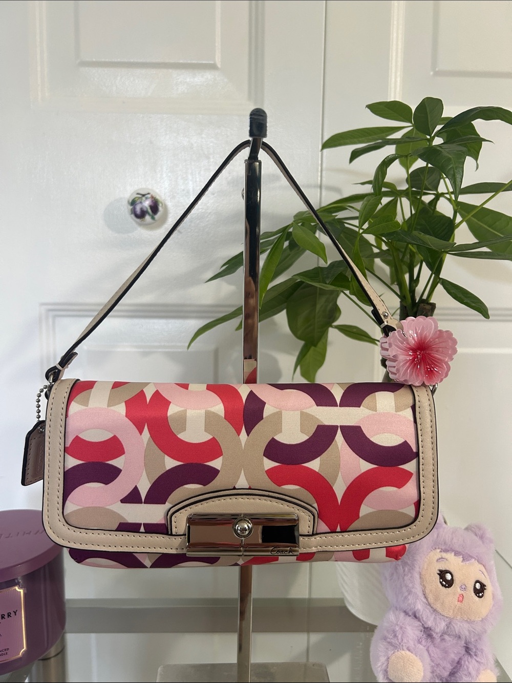 Coach Vintage Pink and Cream Mini Bag